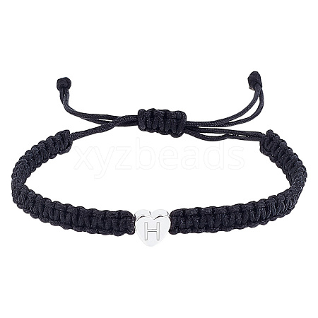 1Pc Adjustable Nylon Cord Braided Bracelets for Women Men BJEW-LP0001-34H-P-1