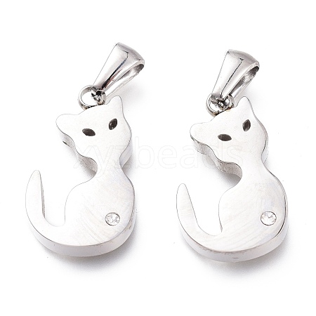 304 Stainless Steel Charms STAS-A047-01P-1