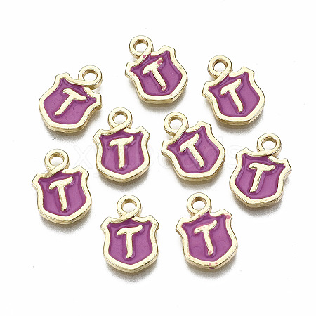 Alloy Enamel Charms ENAM-T012-03T-RS-1