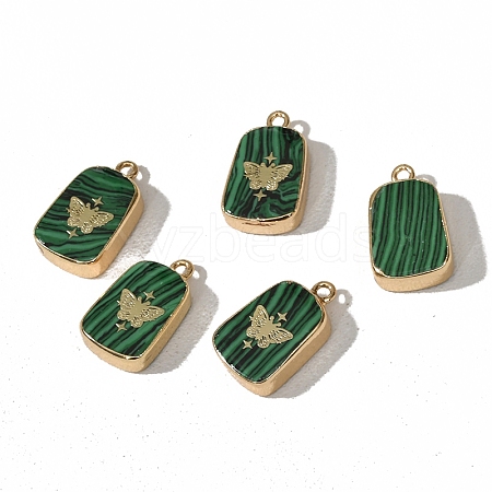 Synthetic Malachite Pendants PW-WGDB12E-05-1