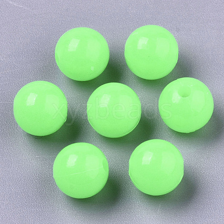 Luminous Acrylic Beads MACR-N008-25E-6MM-1