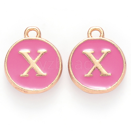 Golden Plated Alloy Enamel Charms LS-ENAM-S118-08X-1