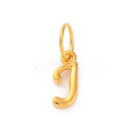 925 Sterling Silver Letter Charms with Jump Rings LS-STER-R008-01G-J-1