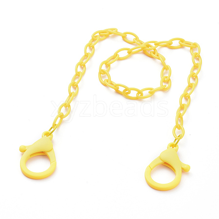 Personalized ABS Plastic Cable Chain Necklaces NJEW-JN02850-04-1
