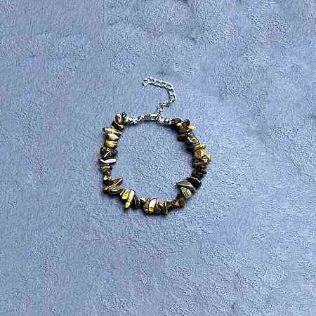 Natural Tiger Eye Chip Beaded Bracelets for Women IW6789-24-1