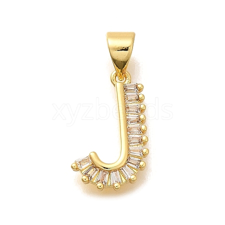 Rack Plating Brass Micro Pave Cubic Zirconia Pendants KK-L226-100G-J-1