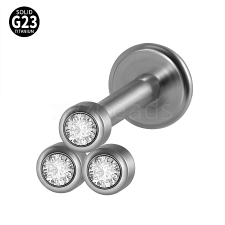 G23 Titanium Threadless Labrets WG33C7B-10-1