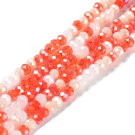 Glass Beads Strands EGLA-A034-M4mm-27-1