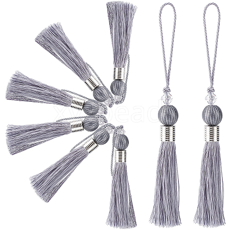 Gorgecraft 8Pcs Polyester Tassel Pendant Decorations HJEW-GF0001-23A-1