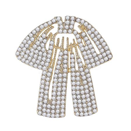 Alloy Rhinestone Brooch for Backpack Clothes PW-WG1D0EE-01-1