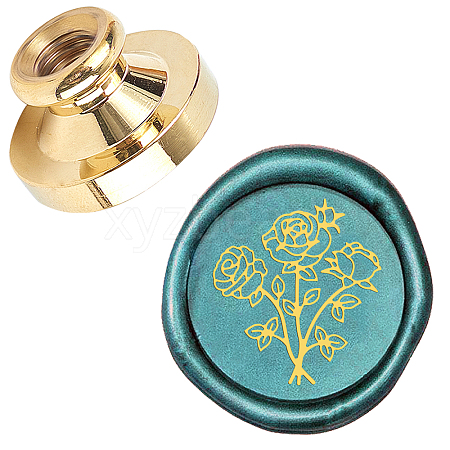 Wax Seal Brass Stamp Head AJEW-WH0130-942-1