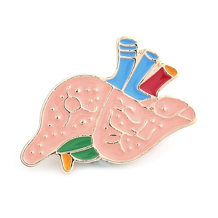 Body Organ Enamel Pins JEWB-D279-06G-04-1