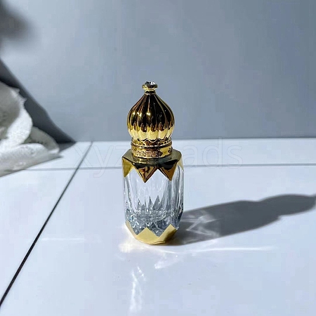 Arabic Style Glass Empty Refillable Roller Ball Bottle PW-WG97347-03-1