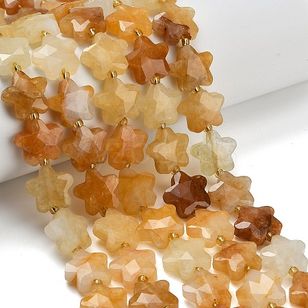 Natural Yellow Aventurine Beads Strands G-L657-A05-01-1