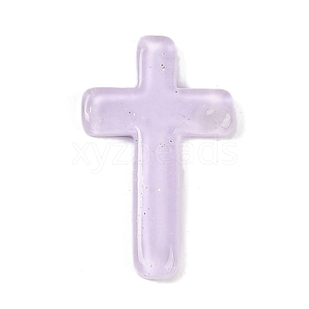 Cross Resin Cabochons RESI-Q014-04B-1