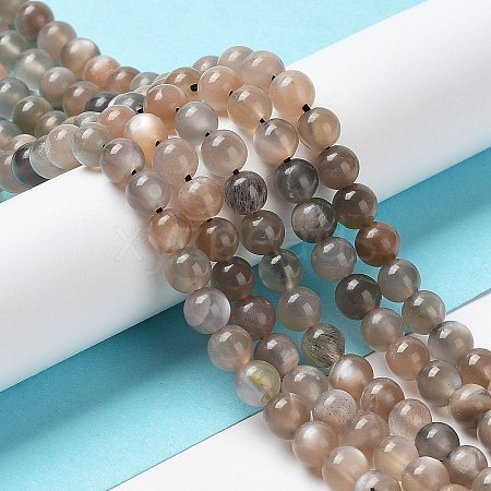 Natural Grey Moonstone Beads Strands G-F632-24-02-01-1