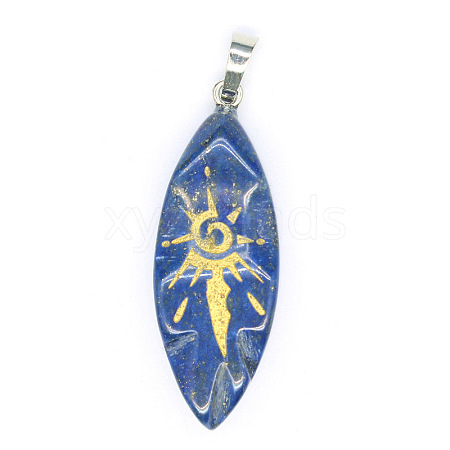 Natural Lapis Lazuli Pendants PW-WG1E8C3-01-1