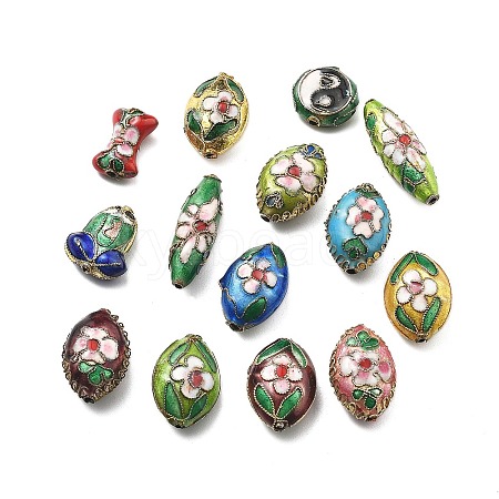 Handmade Cloisonne Beads CLB-Q002-13A-1