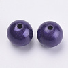 Spray Painted Acrylic Beads MACR-Q154-16mm-007-2