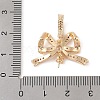 Brass Micro Pave Cubic Zirconia Peg Bails KK-N256-16G-4