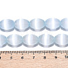 Dyed Natural Selenite Beads Strands G-T138-232D-4