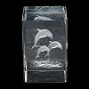3D Laser Engraving Animal Glass Figurine DJEW-R013-01F-2