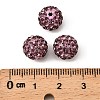 Polymer Clay Rhinestone Beads X-RB-C1438-10mm-A10-4