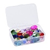 36Pcs 12 Colors Birthstone Charms Glass Pendants RGLA-ZZ0001-05-18mm-7