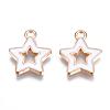 Alloy Enamel Pendants X-ENAM-S121-027-2