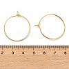 Brass Hoop Earrings Findings IFIN-R211-01G-3