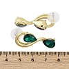 Alloy Rhinestones Stud Earrings EJEW-M075-04G-02-3