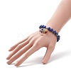 Natural Lapis Lazuli(Dyed) Stretch Bracelet BJEW-JB08748-02-3