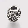 Hollow Alloy European Beads MPDL-L016-09AS-1