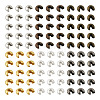 480Pcs 6 Colors Iron Crimp Beads Covers IFIN-PJ0001-01-2