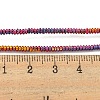 Baking Painted  Electroplated Synthetic Non-magnetic Hematite Beads Strands G-C136-I01-01-4