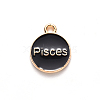 Alloy Enamel Pendants X-ENAM-S124-01B-08H-3