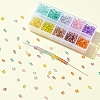 50G 10 Colors Baking Paint Glass Seed Beads SEED-YW0002-51B-3