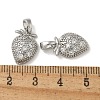 Brass Micro Pave Cubic Zirconia Pendents KK-R210-17P-3