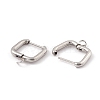 201 Stainless Steel Hoop Earring Findings STAS-H166-02P-3