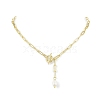 Natural Cultured Freshwater Pearl Pendant Necklaces NJEW-JN04854-2