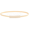 Iron & Resin Rhinestones Waist Chain Belts for Women Ladies Dress AJEW-WH20072-04G-1