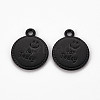 Spray Painted Alloy Pendants PALLOY-Q433-030I-RS-1