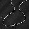 925 Sterling Silver Twisted Bar Link Chain Necklaces NJEW-H056-01B-P-2