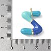 Brass Enamel Pendants KK-E093-03G-Z-01-3