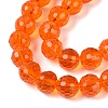 Transparent Glass Beads Strands GLAA-Q107-02A-04-3