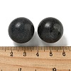 Natural Black Stone Round Ball Figurines Statues for Home Office Desktop Decoration G-P532-02A-16-3