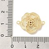 Brass Pave Glass Connector Charms KK-Z073-32G-03-3