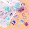 50G Resin Acrylic DIY Accessories Simulation Baroque Style Rose Halo Dyed Mixed Flower DIY Accessories JX581B-5