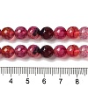 Dyed & Heated Natural Dragon Veins Agate Beads Strands G-P539-A01-24-5