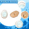 20Pcs 1-Hole Alloy Resin Buttons BUTT-CY0001-21A-5